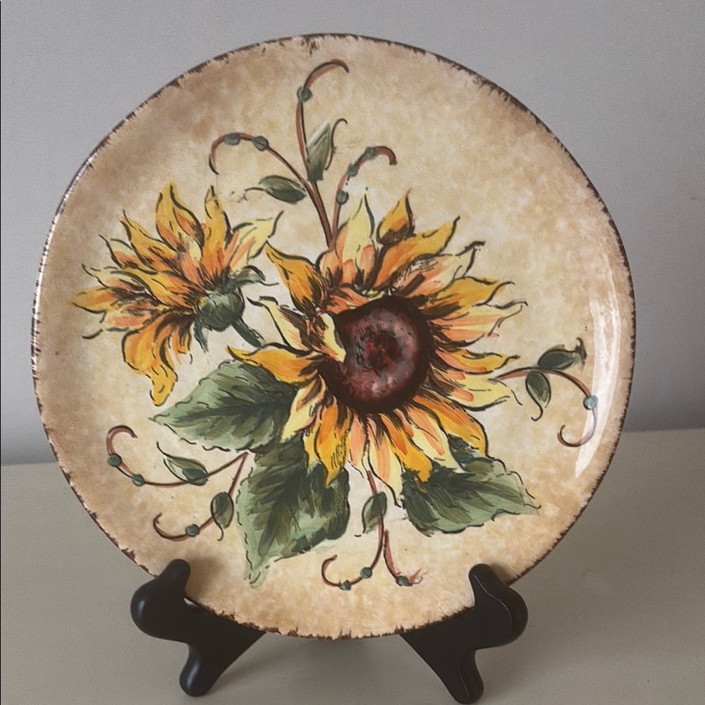 Sunflower Decorative Plate
